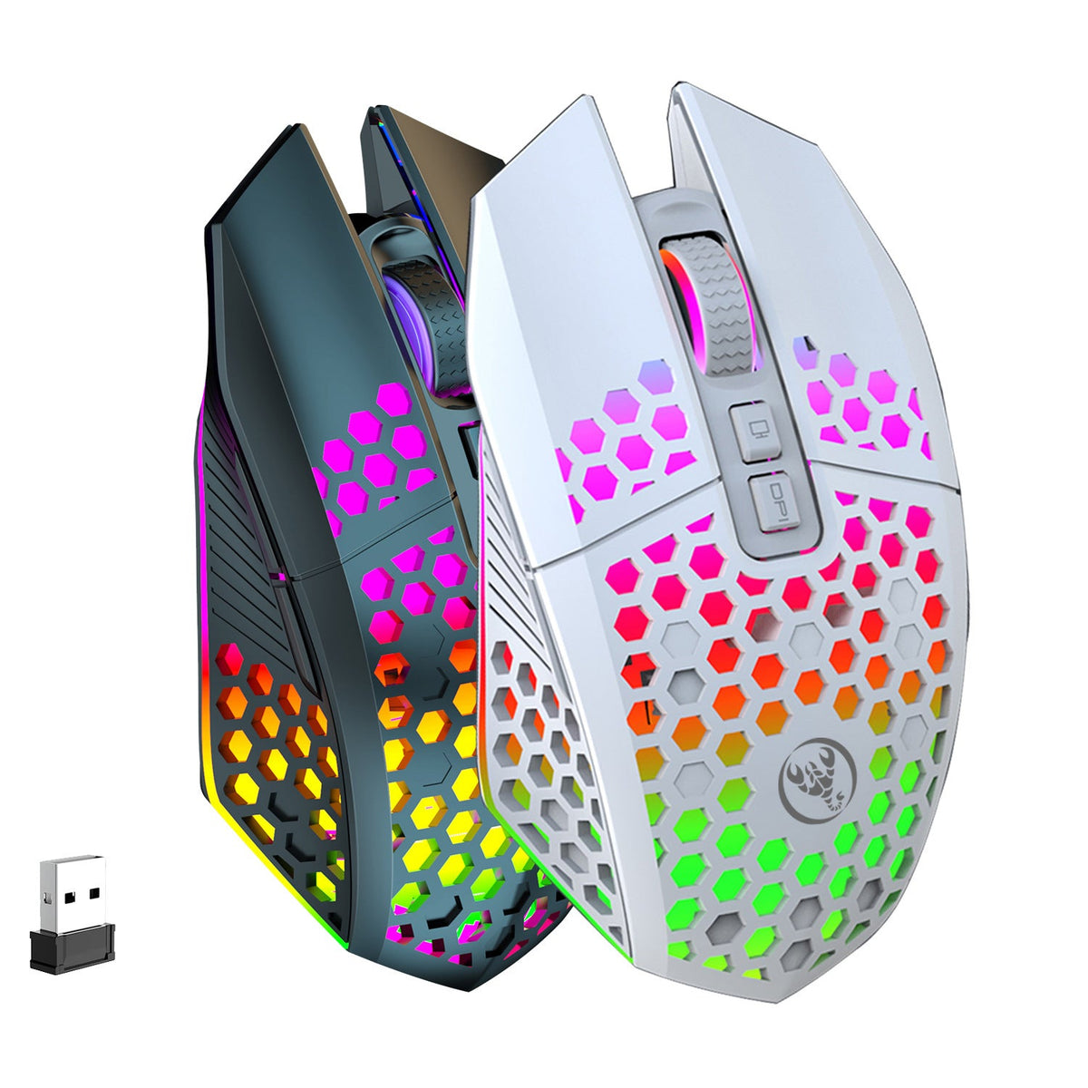 Rechargeable Lightweight Hollow Hole Mouse (Wireless)