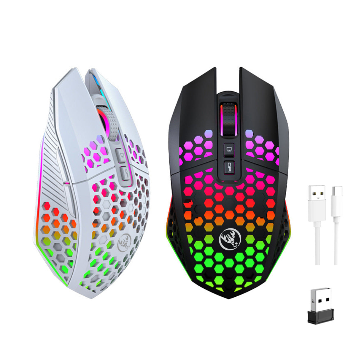 Rechargeable Lightweight Hollow Hole Mouse (Wireless)