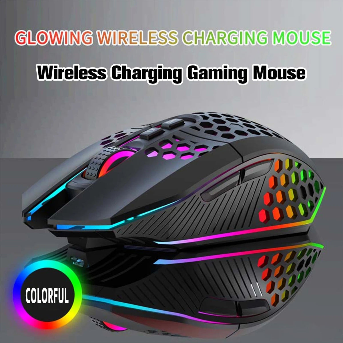 Rechargeable Lightweight Hollow Hole Mouse (Wireless)