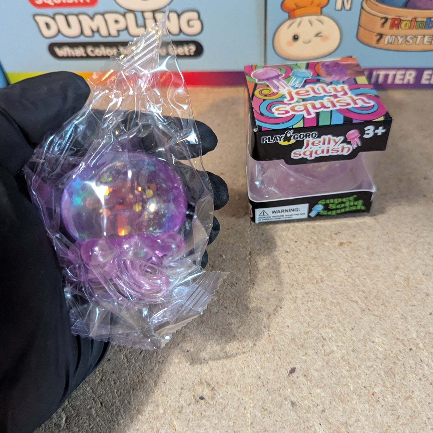 Glittery Purple JellySquish Jellyfish