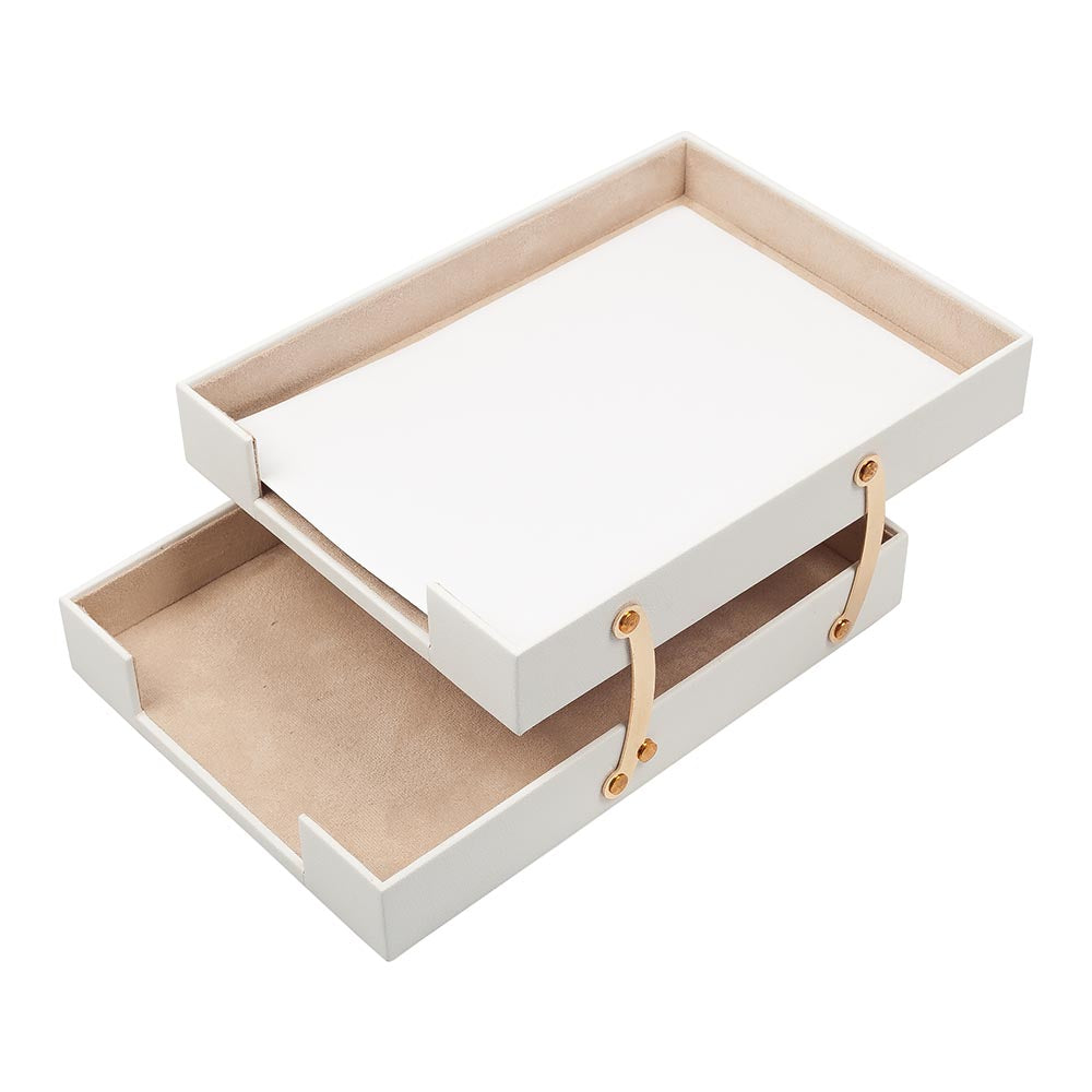 MOOG Leather Double Document Tray