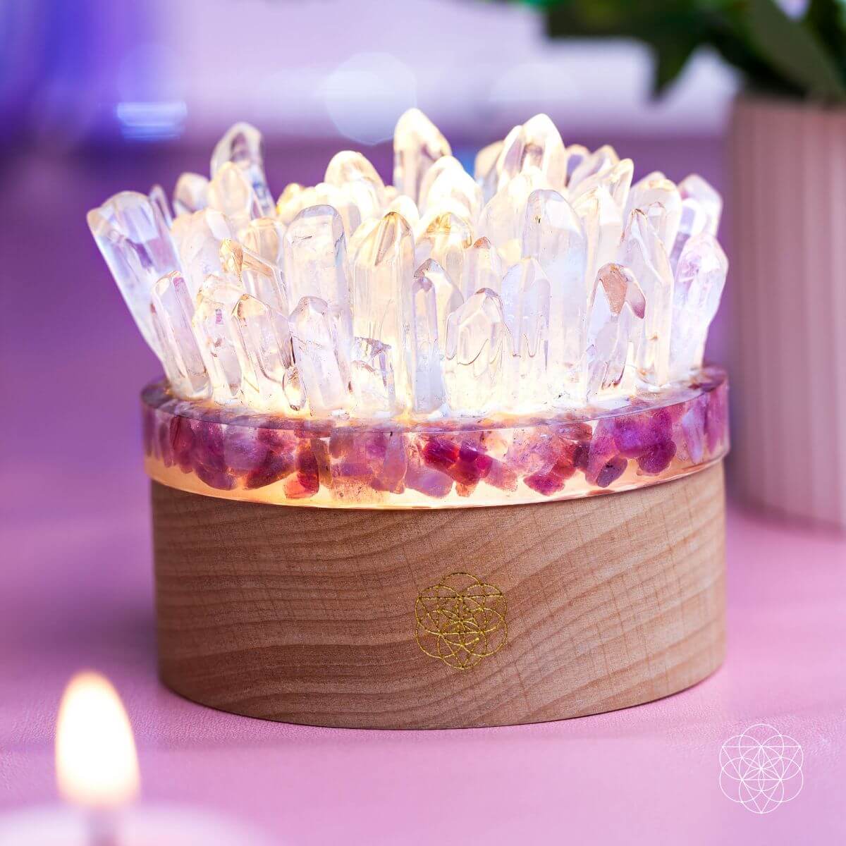 Quartz & Tourmaline Lamp of Tranquility