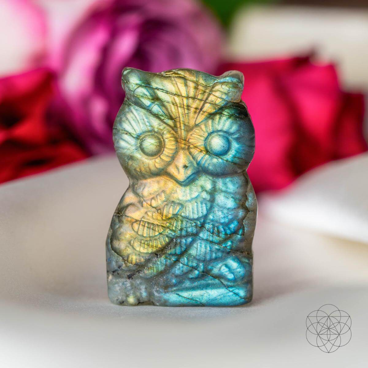 Labradorite Owl Talisman