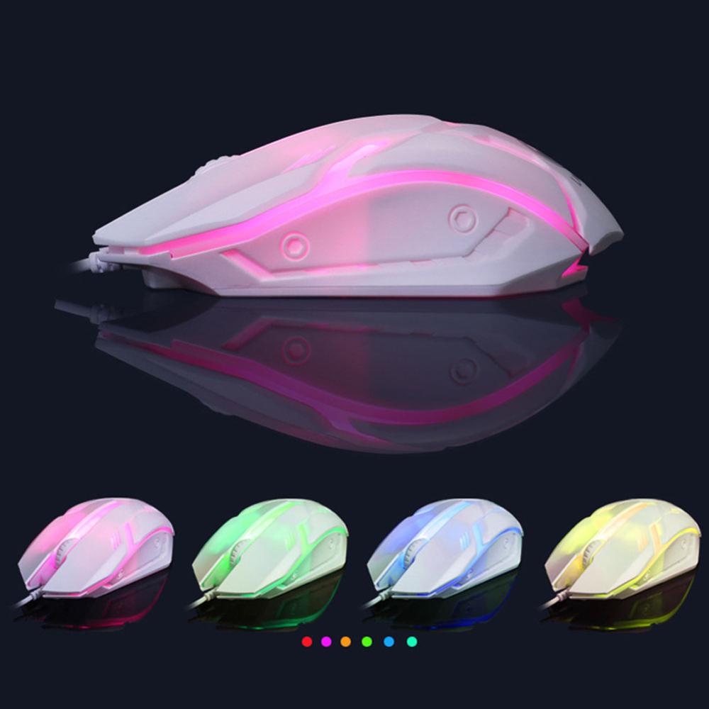 Colorful Backlit Keyboard & Mouse Glowing Set