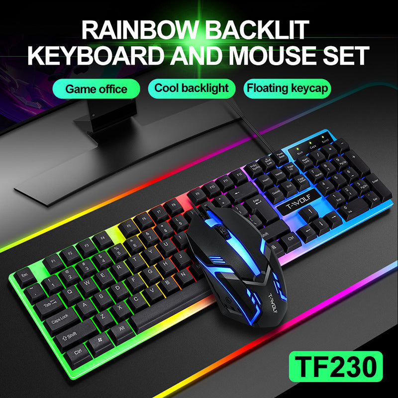 Colorful Keyboard & Mouse (Wired)