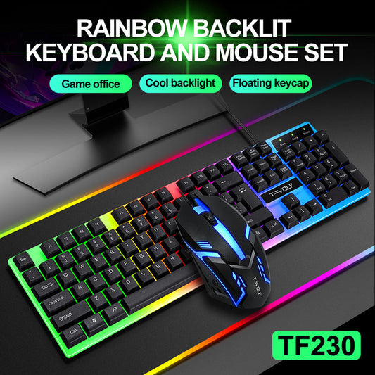 Colorful Keyboard & Mouse (Wired)