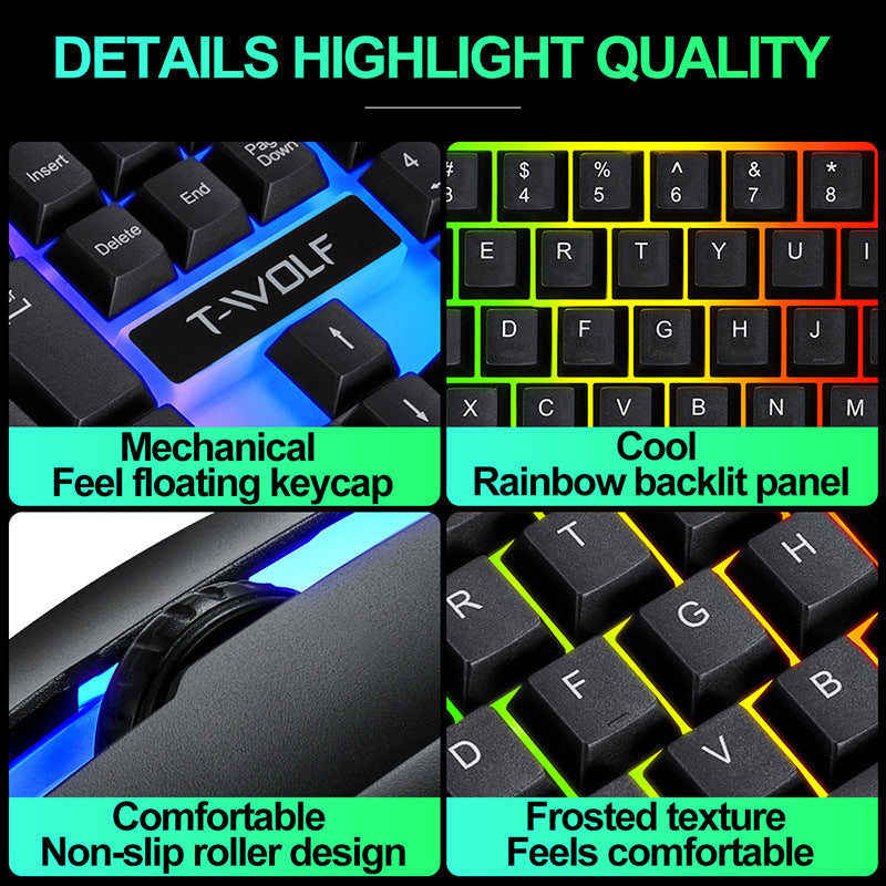 Colorful Keyboard & Mouse (Wired)