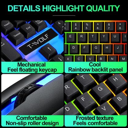 Colorful Keyboard & Mouse (Wired)