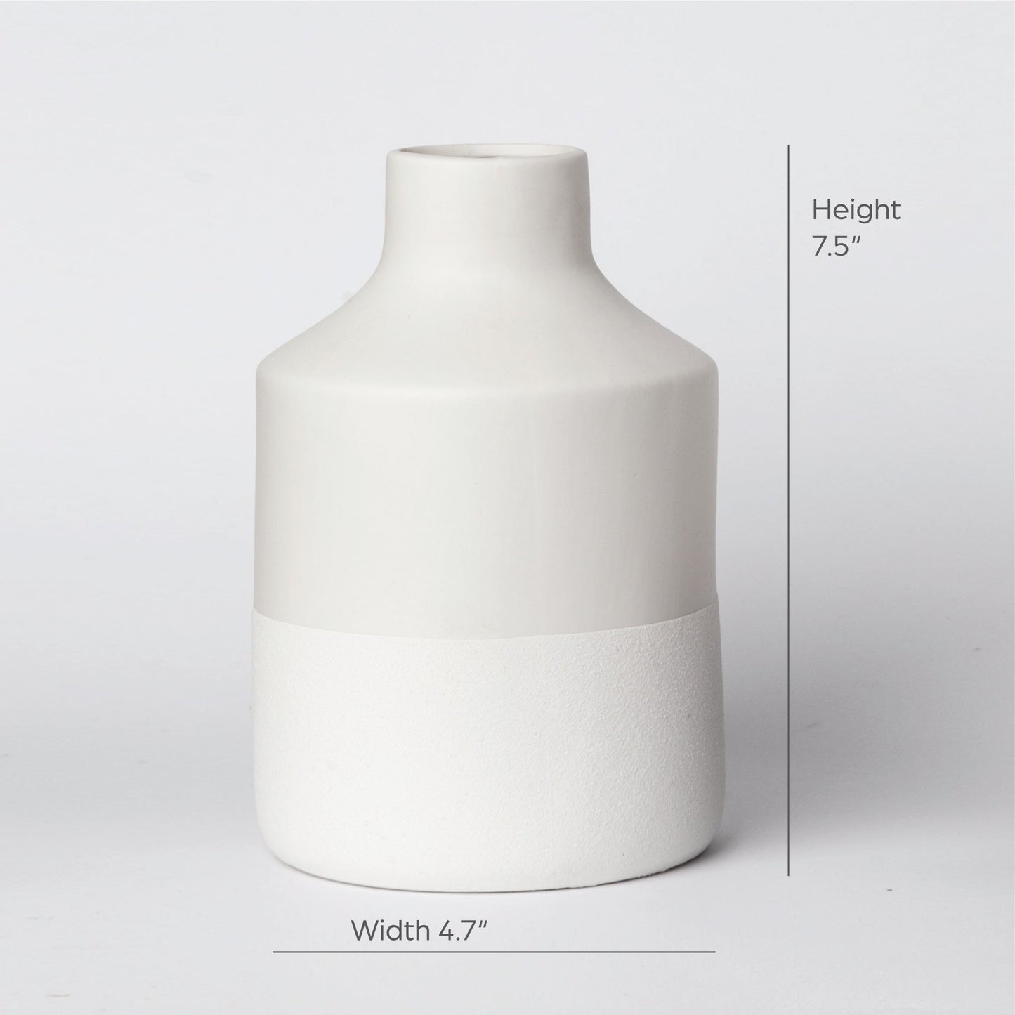 216 — Minimalist Ceramic Vase | Matte Finish Home Decor