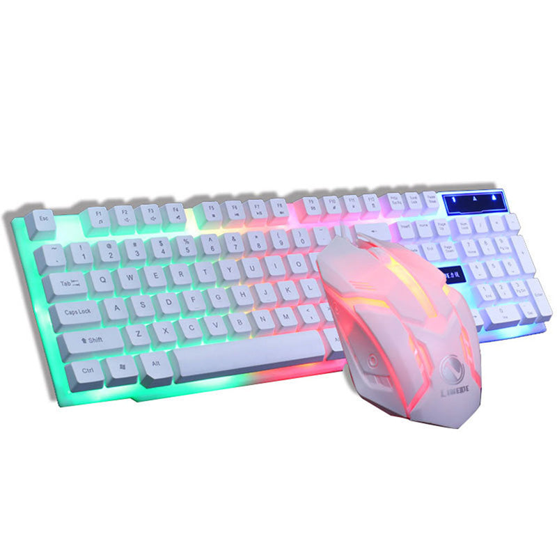 Colorful Backlit Keyboard & Mouse Glowing Set