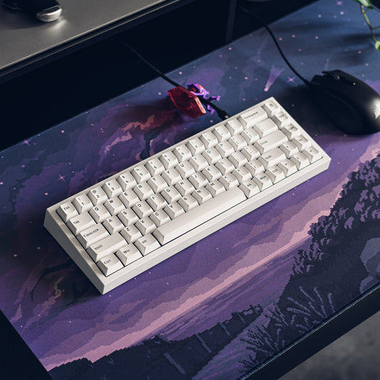 Purple Comet Desk Mat