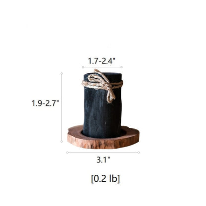 Desktop Charcoal Planter Wood Tray
