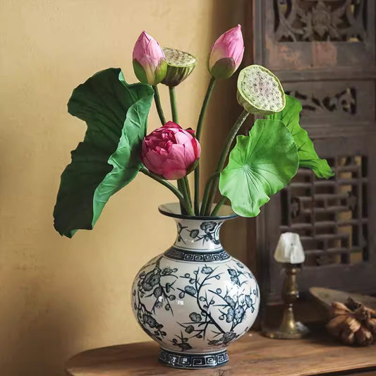 Artificial Lotus Flower and Seedpod