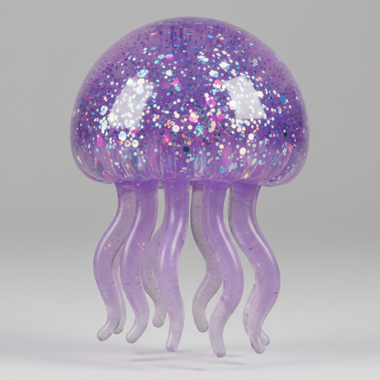 Glittery Purple JellySquish Jellyfish