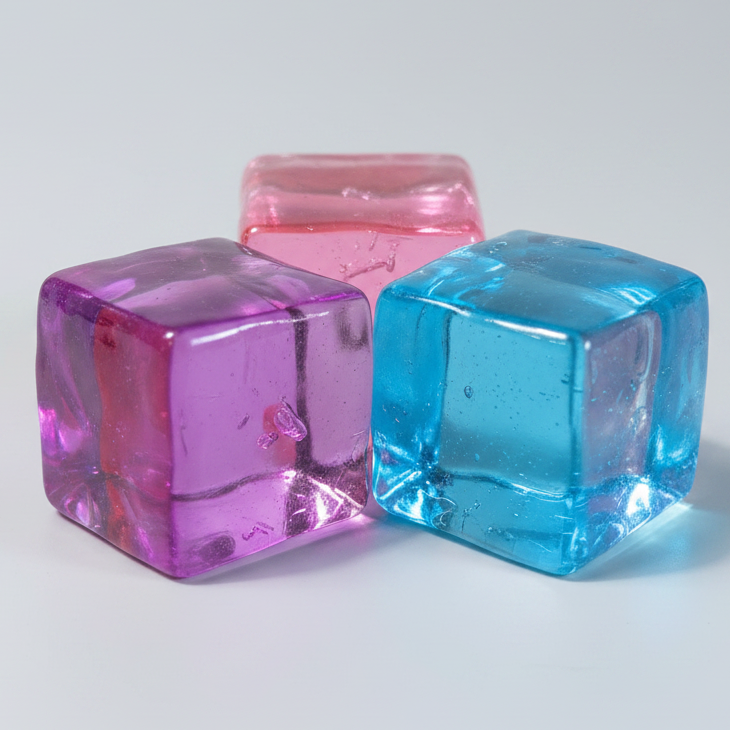 Set of Three Squishy Nice Cubes (Super Slow-Rising Squish)