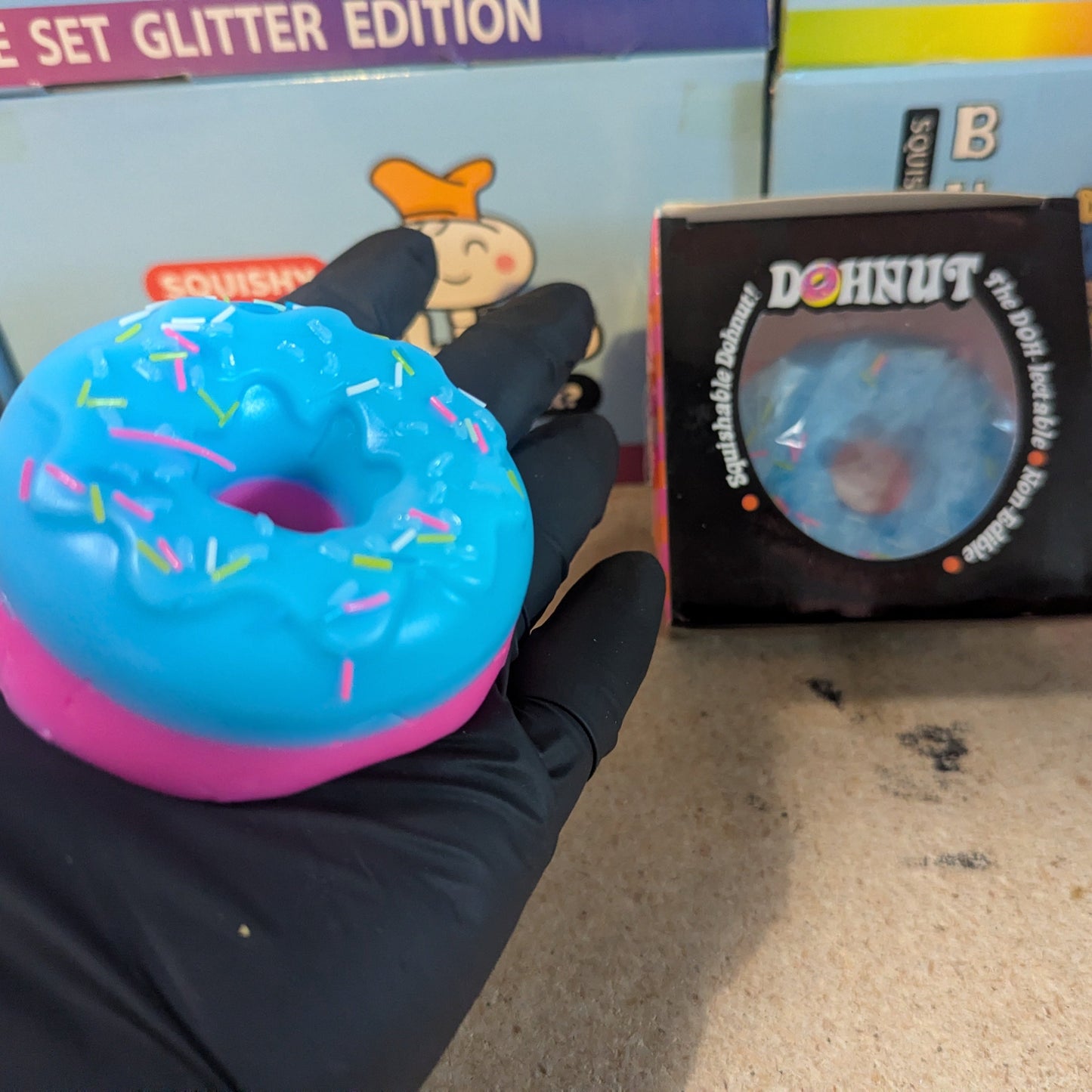 Blue and Pink Dohnut (Gelatin Squish)