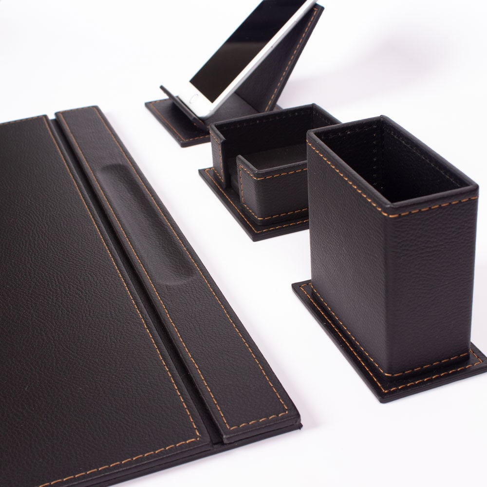 MOOG Luxury Desk Set-4 Accessories- Green - 4 PCS