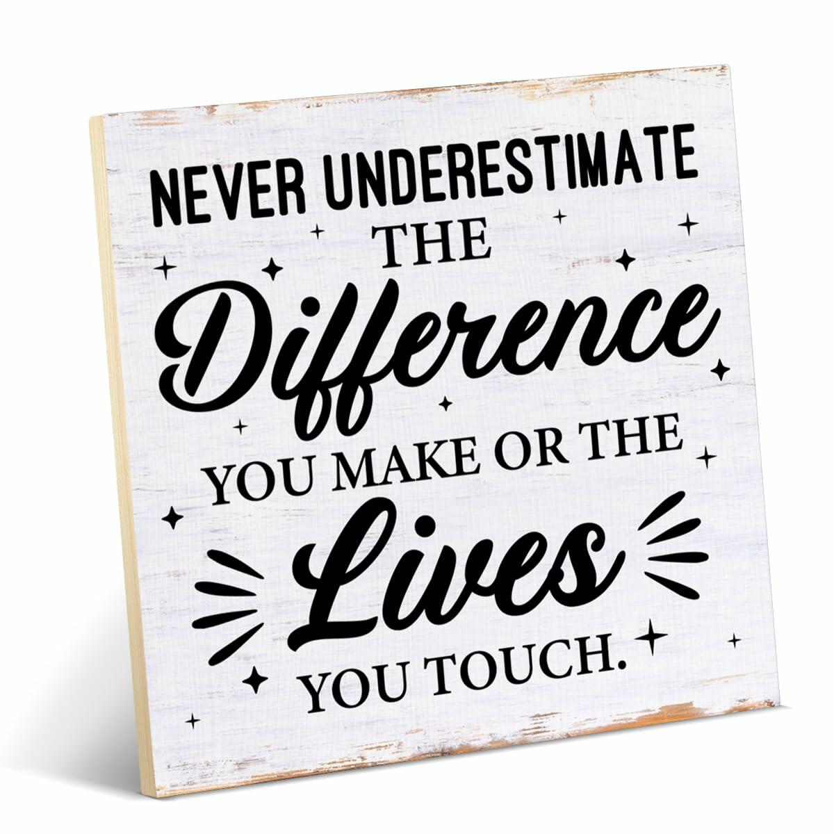 Coworker Appreciation Wooden Desk Sign