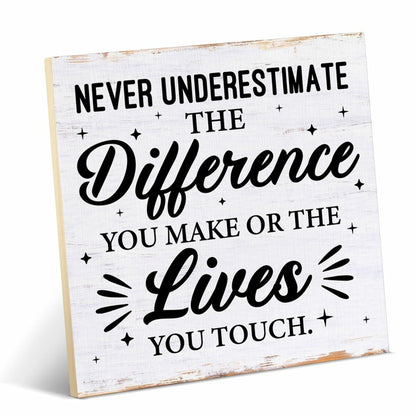Coworker Appreciation Wooden Desk Sign