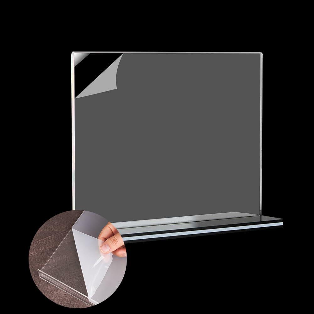 3-Pack Acrylic Sign Holder with Black Base