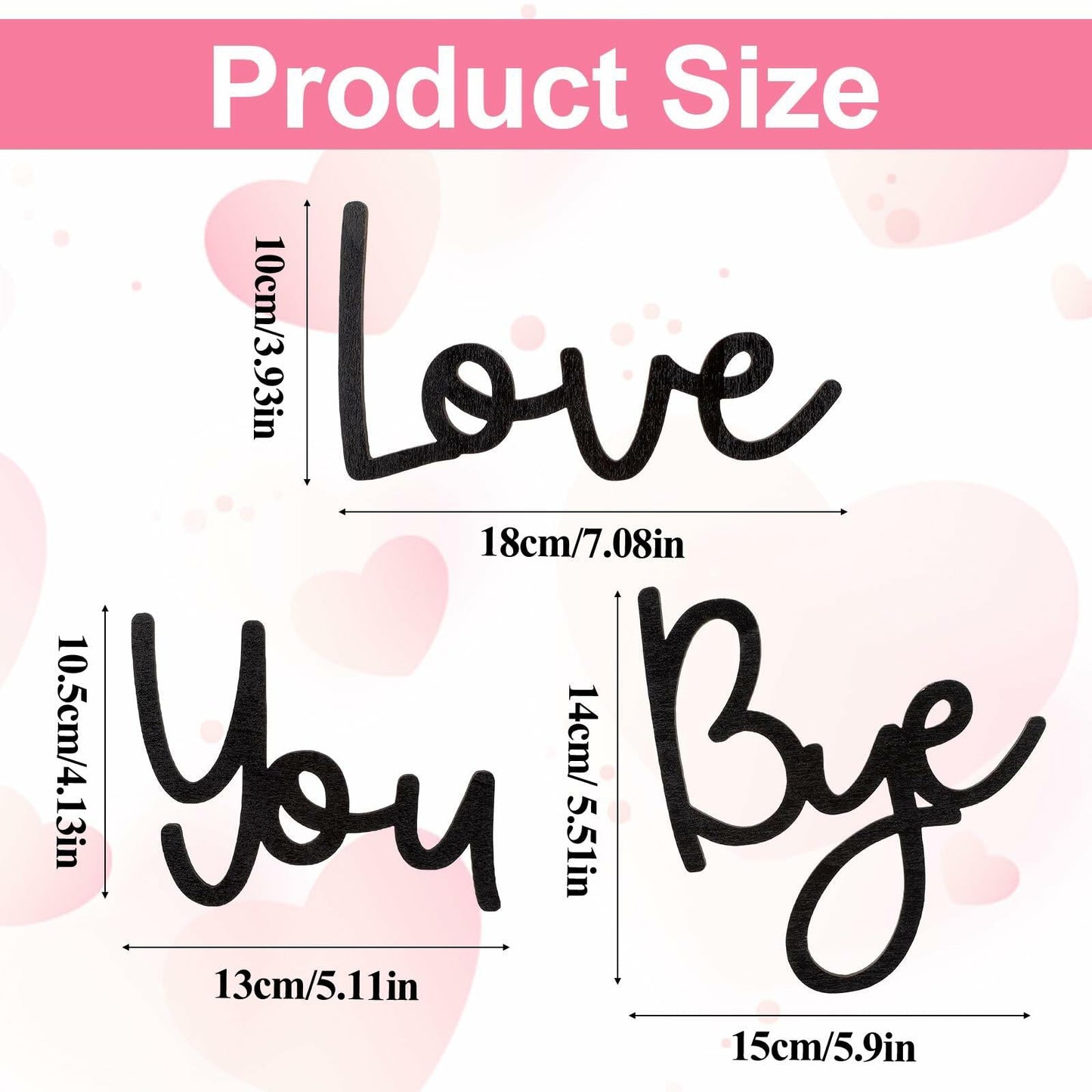 “Love You Bye” Wood Sign
