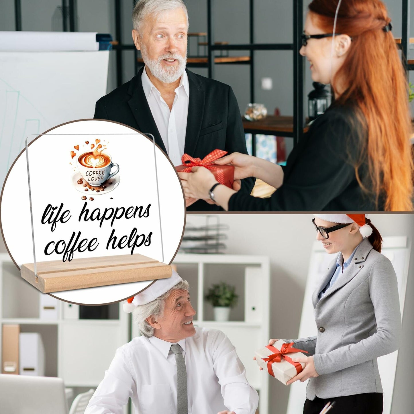 "Life Happens Coffee Helps" Sign