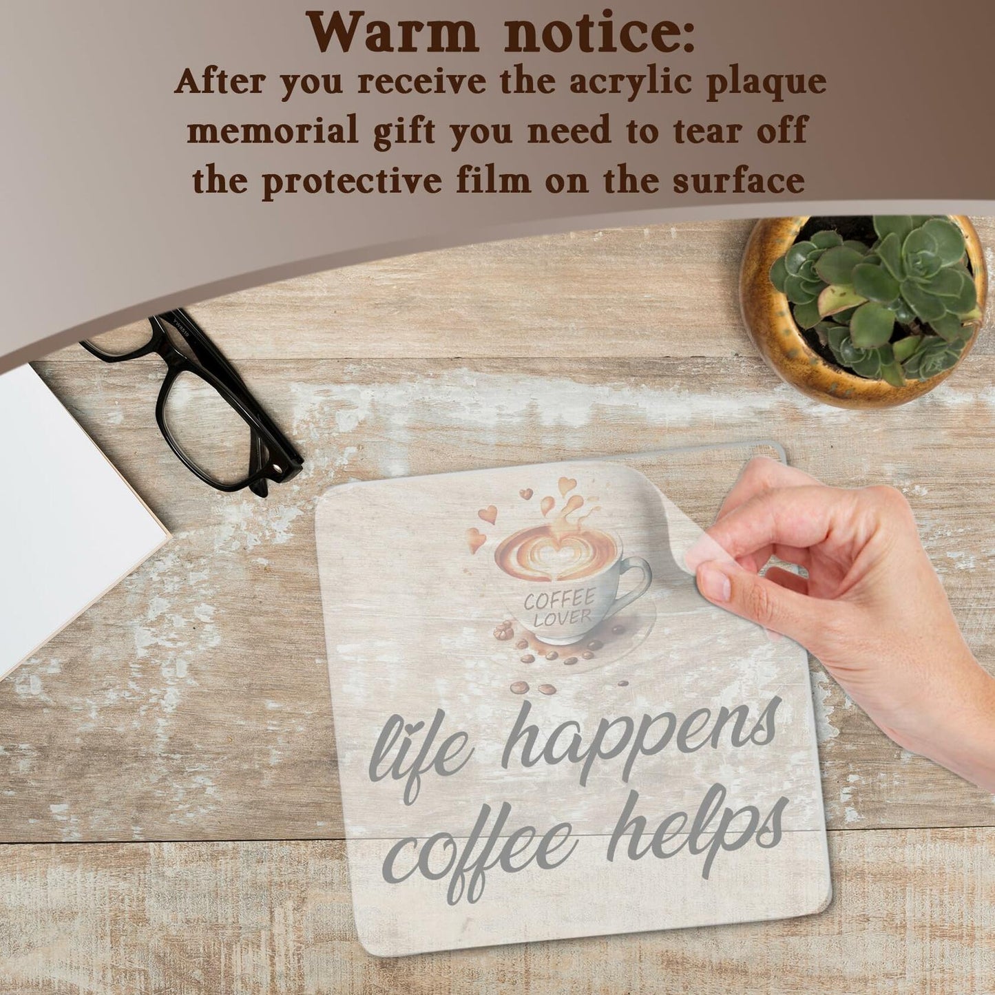 "Life Happens Coffee Helps" Sign