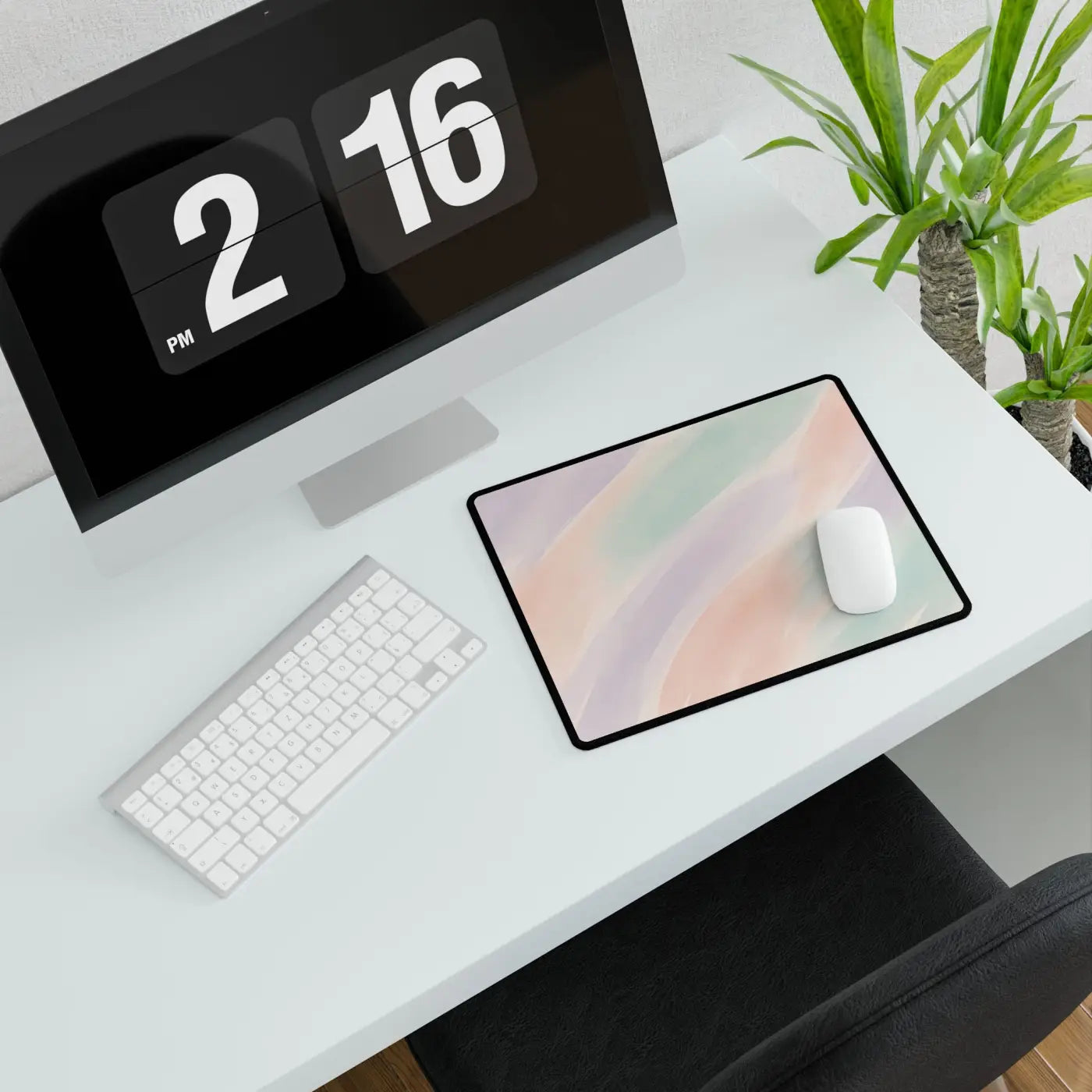 DipaliZ Pastel Desk Mat Office Desk Pad Large Polyester