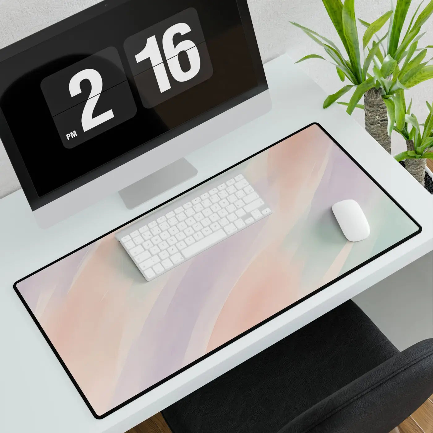DipaliZ Pastel Desk Mat Office Desk Pad Large Polyester